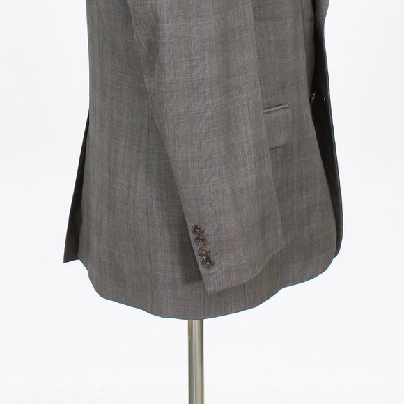 Jos. A. Bank 41R Brown Check 2-Button Sport Coat Blazer Jacket O535 - Picture 8 of 11